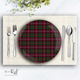 ScotsTee Shop Scottish Stewart of Bute Hunting Ceramic Tartan Plate