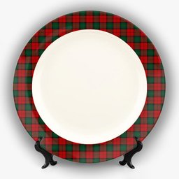 ScotsTee Shop Scottish Stewart of Atholl Ceramic Tartan Plate