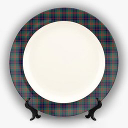 ScotsTee Shop Scottish Stewart of Appin Hunting Modern Clan Ceramic Tartan Plate