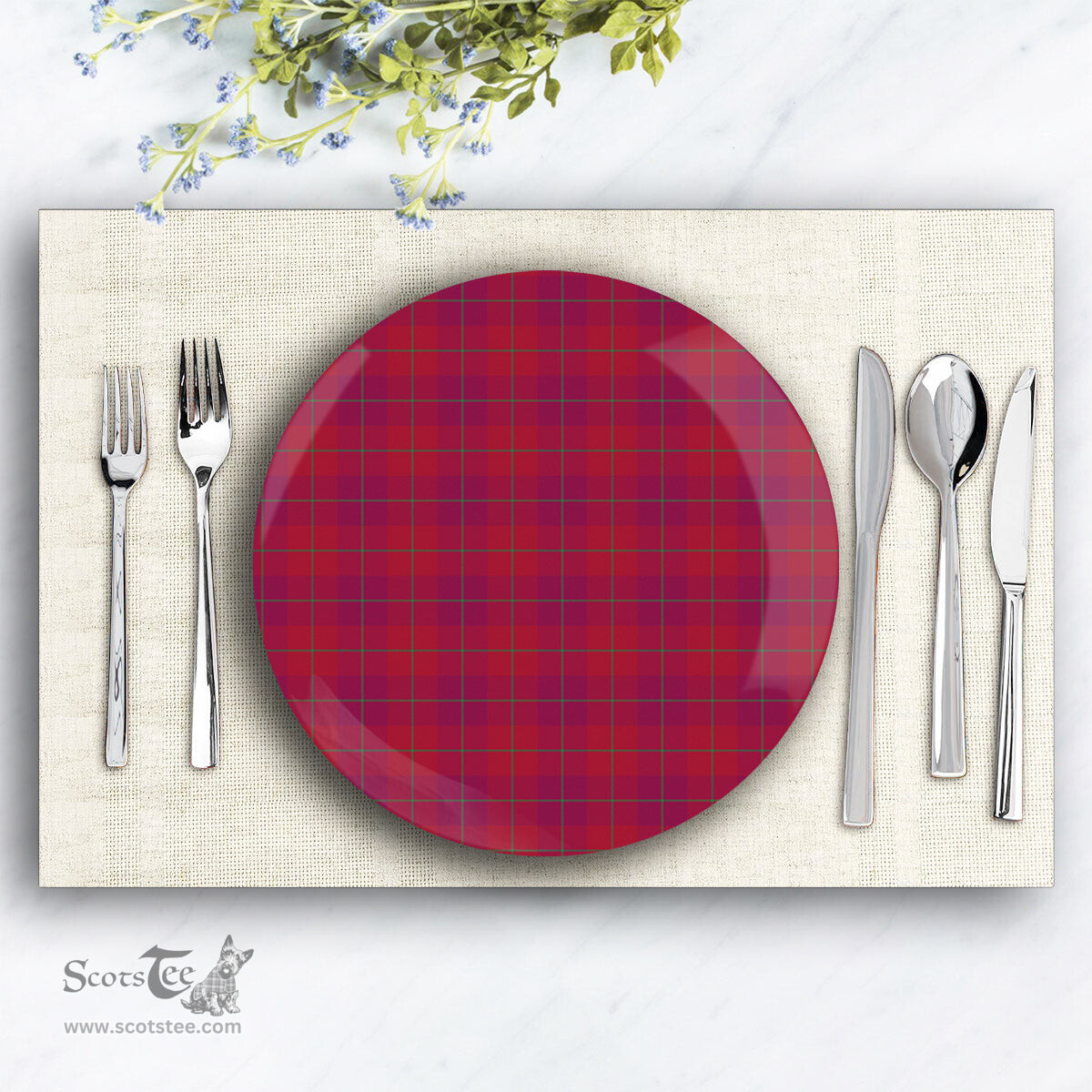 ScotsTee Shop Scottish Stirling of Keir Modern Ceramic Tartan Plate