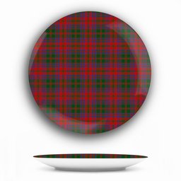ScotsTee Shop Scottish Stewart of Urrard Ceramic Tartan Plate