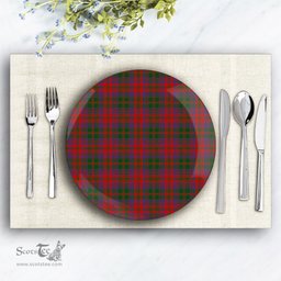 ScotsTee Shop Scottish Stewart of Urrard Ceramic Tartan Plate