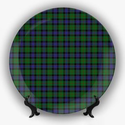 ScotsTee Shop Scottish Ogilvie of Inverarity VS 2 Ceramic Tartan Plate