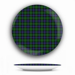 ScotsTee Shop Scottish Ogilvie of Inverarity VS 2 Ceramic Tartan Plate