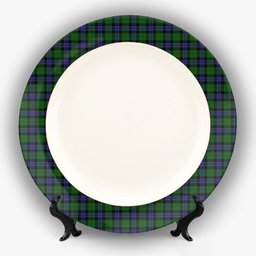 ScotsTee Shop Scottish Ogilvie of Inverarity VS 2 Ceramic Tartan Plate