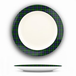 ScotsTee Shop Scottish Ogilvie of Inverarity VS 2 Ceramic Tartan Plate