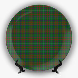 ScotsTee Shop Scottish Shaw of Tordarroch Green Hunting Ceramic Tartan Plate