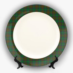 ScotsTee Shop Scottish Shaw of Tordarroch Green Hunting Ceramic Tartan Plate