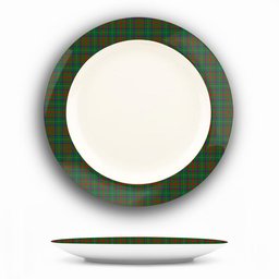 ScotsTee Shop Scottish Shaw of Tordarroch Green Hunting Ceramic Tartan Plate