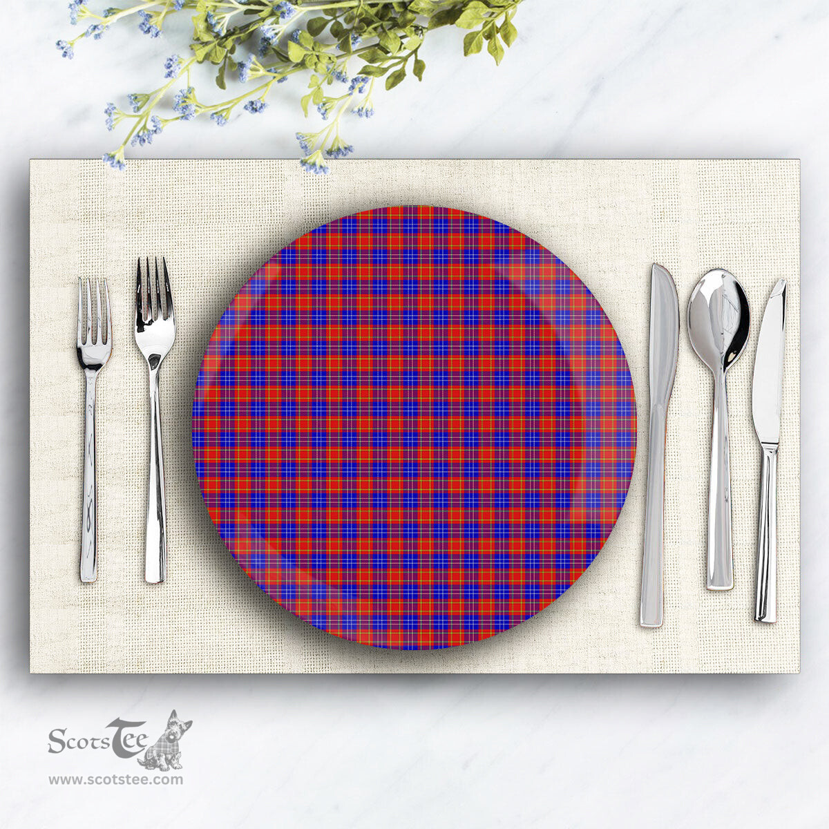 ScotsTee Shop Scottish Richardson Ceramic Tartan Plate