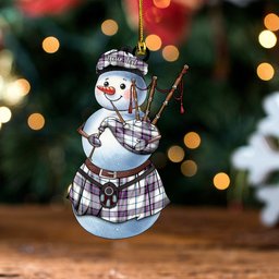 ScotsTee Shop Scottish Alexander of Menstry Dress Ancient Clan Crest Tartan Ornament Snowman Bagpipe Personalized