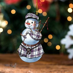 ScotsTee Shop Scottish Alexander of Menstry Dress Ancient Clan Crest Tartan Ornament Snowman Bagpipe Personalized
