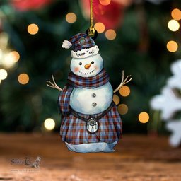 ScotsTee Shop Scottish Anderson Modern Clan Crest Tartan Ornament Snowman Warrior Personalized