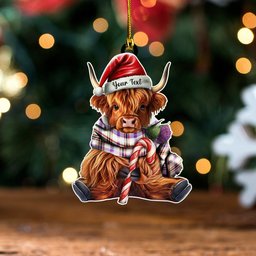 ScotsTee Shop Scottish Boswell Dress Ancient Clan Crest Tartan Ornament Highland Cow And Thistle Personalized