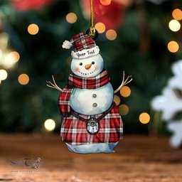 ScotsTee Shop Scottish Brodie Dress Weathered Clan Crest Tartan Ornament Snowman Warrior Personalized
