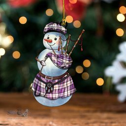 ScotsTee Shop Scottish Cooper Dress Ancient Tartan Ornament Snowman Bagpipe Personalized