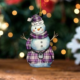 ScotsTee Shop Scottish Cooper Dress Ancient Tartan Ornament Snowman Warrior Personalized