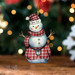 ScotsTee Shop Scottish MacFie Dress (MacPhee Dress) Ancient Tartan Ornament Snowman Warrior Personalized