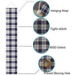 ScotsTee Shop Scottish Alexander of Menstry Dress Modern Tartan Front Porch Sign Set, Hanging Banner Set