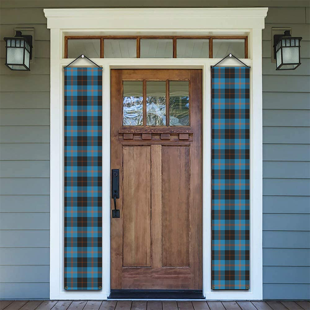 ScotsTee Shop Scottish Angus Ancient Tartan Front Porch Sign Set, Hanging Banner Set
