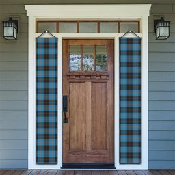 ScotsTee Shop Scottish Angus Ancient Tartan Front Porch Sign Set, Hanging Banner Set