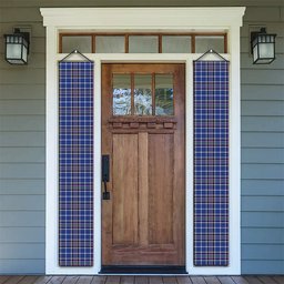 ScotsTee Shop Scottish Alexander of Menstry Ancient Tartan Front Porch Sign Set, Hanging Banner Set