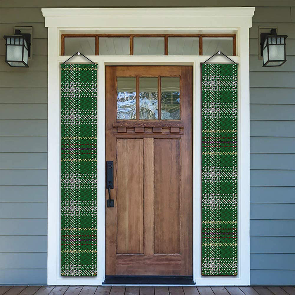ScotsTee Shop Scottish Bryant Tartan Front Porch Sign Set, Hanging Banner Set