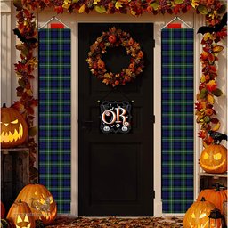 ScotsTee Shop Scottish Bannerman Tartan Front Porch Sign Set, Hanging Banner Set
