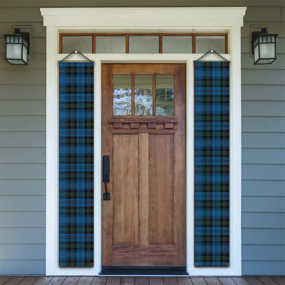 ScotsTee Shop Scottish Blanton Tartan Front Porch Sign Set, Hanging Banner Set
