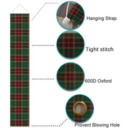 ScotsTee Shop Scottish Baxter Tartan Front Porch Sign Set, Hanging Banner Set