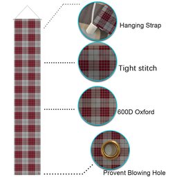 ScotsTee Shop Scottish Buchanan 1842 Tartan Front Porch Sign Set, Hanging Banner Set