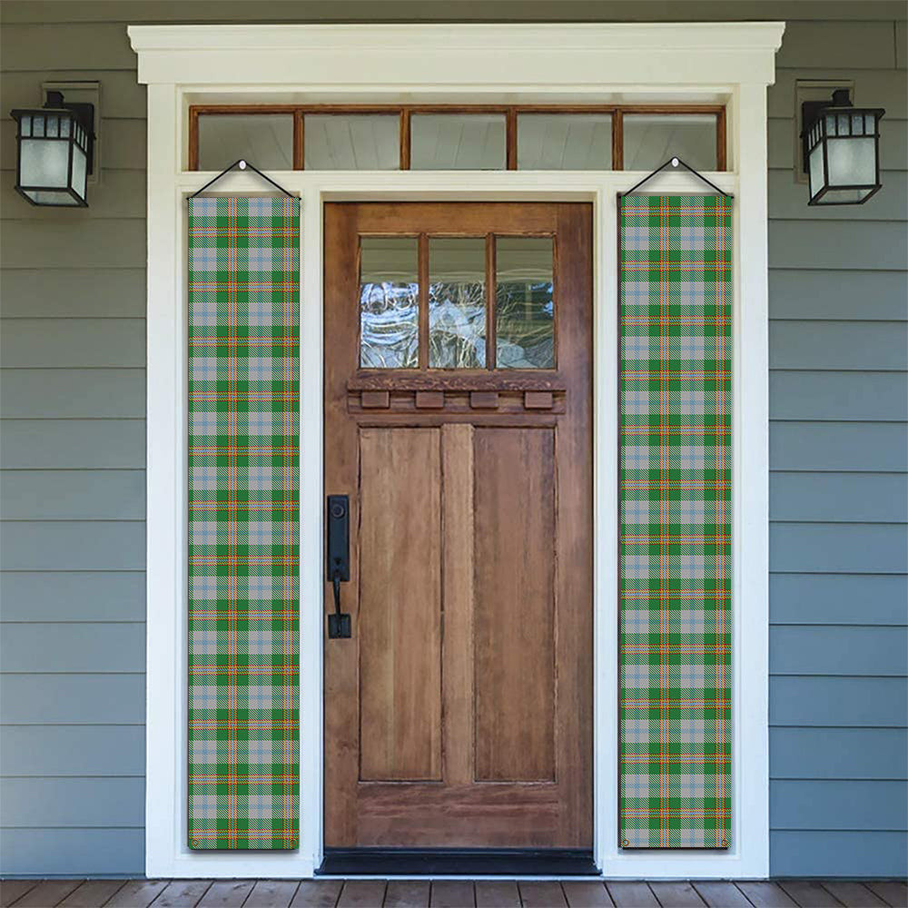 ScotsTee Shop Scottish Couper Dress Dalgleish 2 Tartan Front Porch Sign Set, Hanging Banner Set