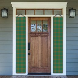 ScotsTee Shop Scottish Cranstoun Ancient Tartan Front Porch Sign Set, Hanging Banner Set