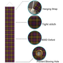 ScotsTee Shop Scottish Culloden Tartan Front Porch Sign Set, Hanging Banner Set