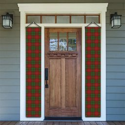 ScotsTee Shop Scottish Burnett Tartan Front Porch Sign Set, Hanging Banner Set