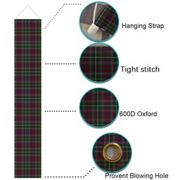 ScotsTee Shop Scottish Carruthers SC Tartan Front Porch Sign Set, Hanging Banner Set