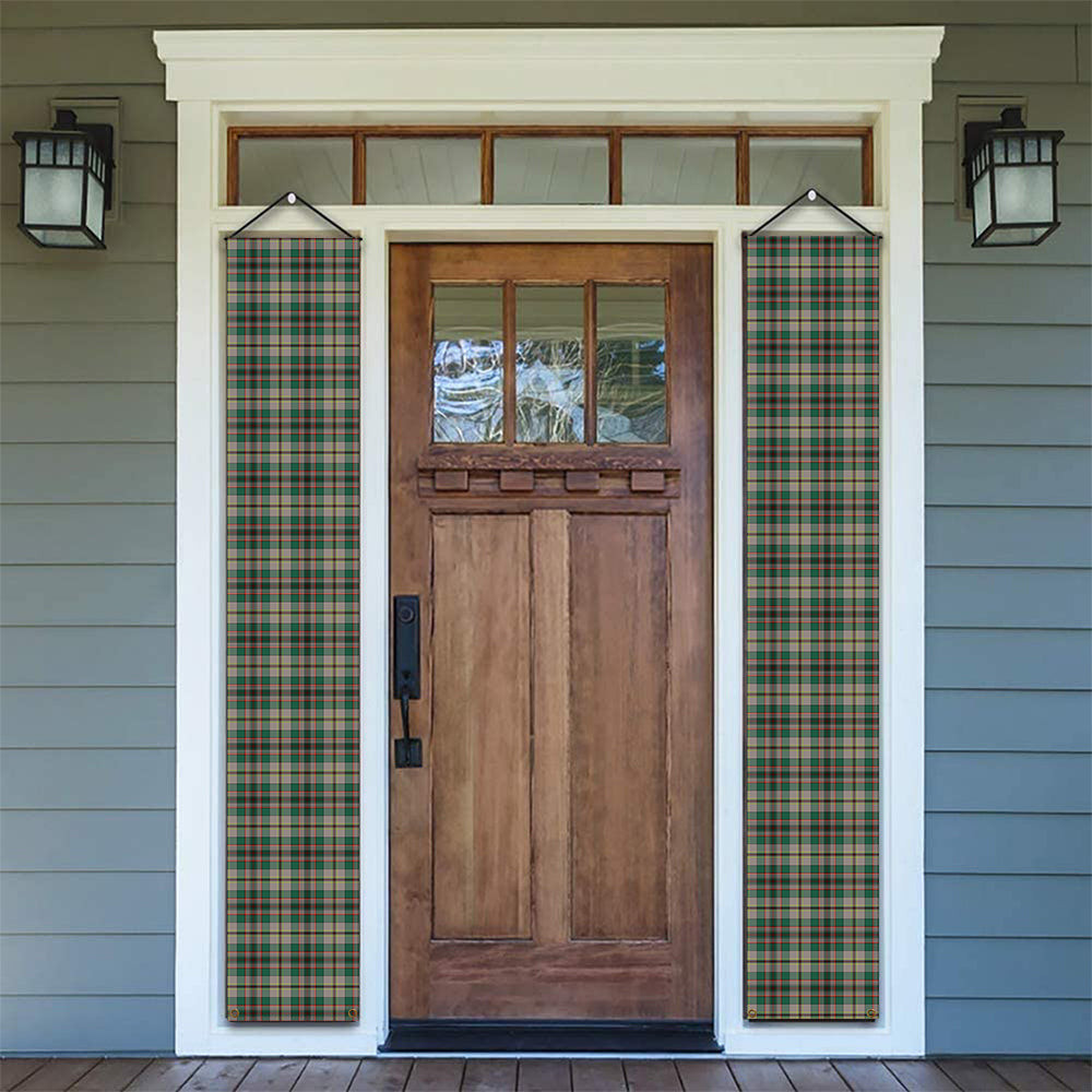 ScotsTee Shop Scottish Craig Ancient Tartan Front Porch Sign Set, Hanging Banner Set