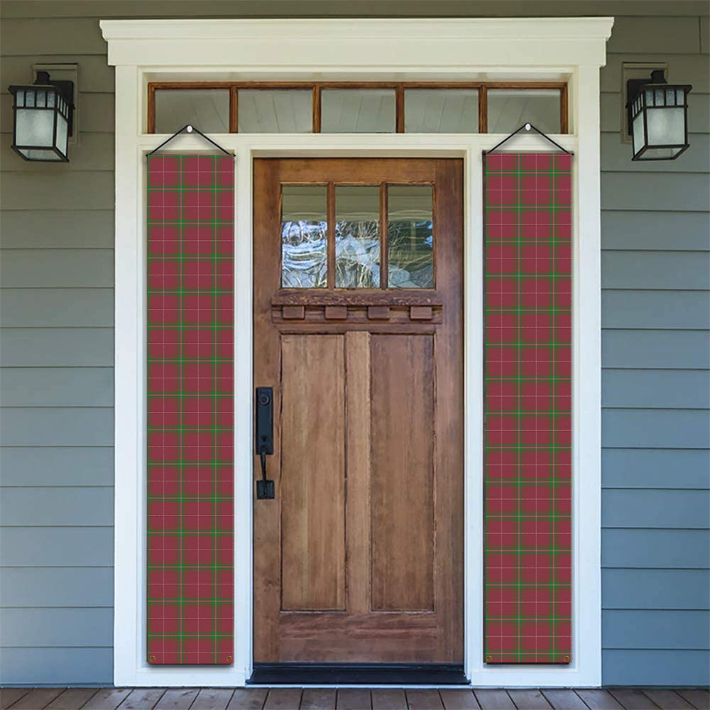 ScotsTee Shop Scottish Carruthers Ancient Tartan Front Porch Sign Set, Hanging Banner Set