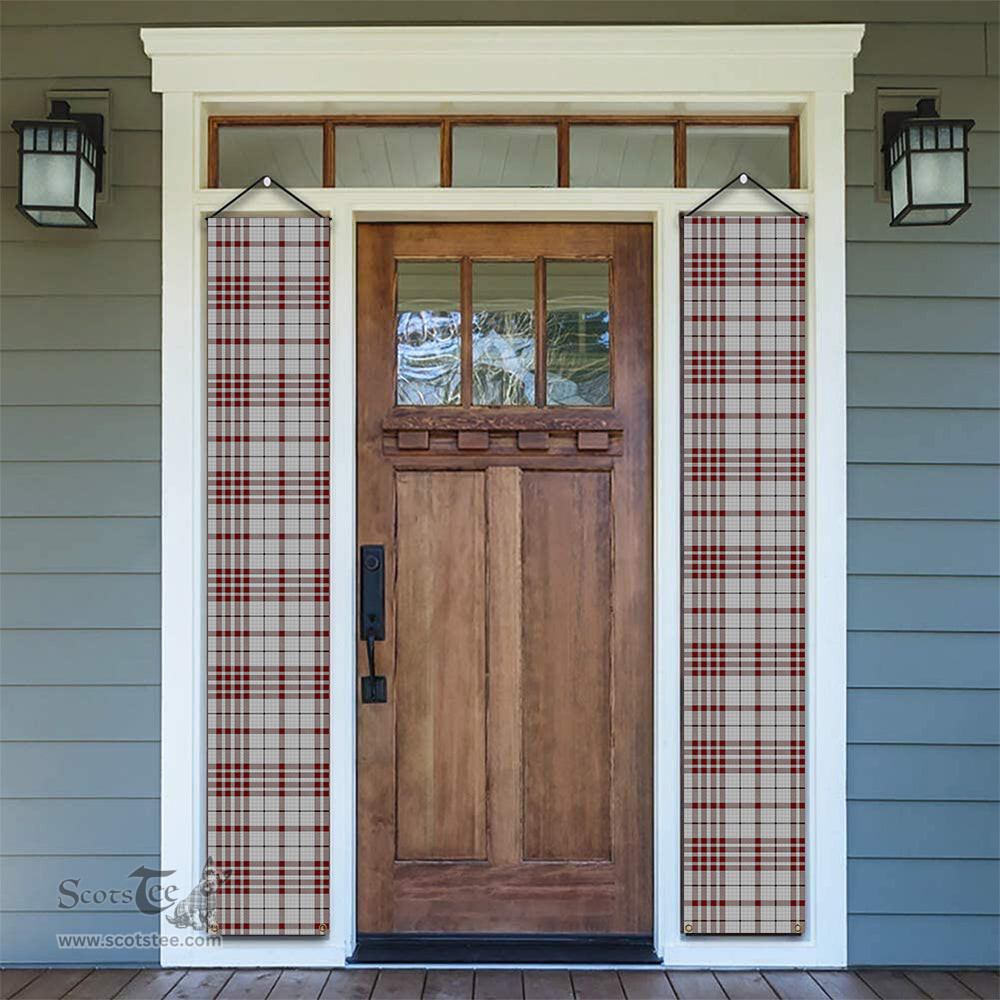 ScotsTee Shop Scottish Clayton Tartan Front Porch Sign Set, Hanging Banner Set
