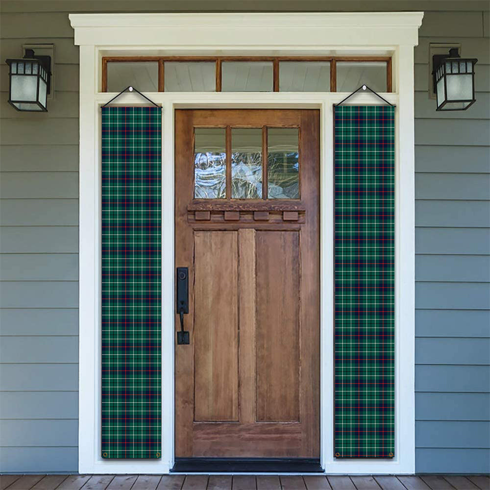 ScotsTee Shop Scottish Duncan Modern Clan Tartan Front Porch Sign Set, Hanging Banner Set