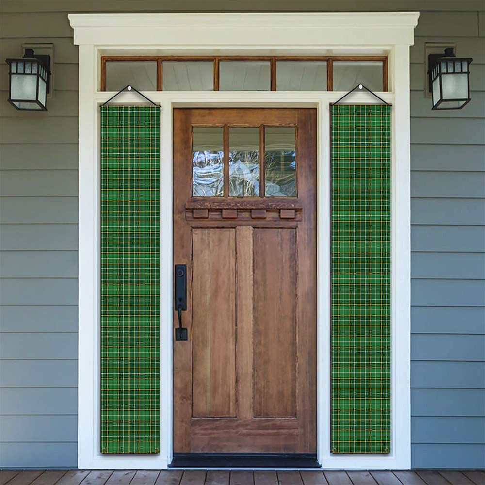 ScotsTee Shop Scottish Forrester Hunting Tartan Front Porch Sign Set, Hanging Banner Set