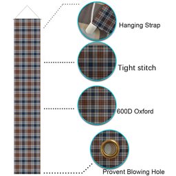 ScotsTee Shop Scottish Gayre Arisaidh Tartan Front Porch Sign Set, Hanging Banner Set