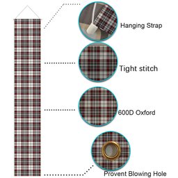 ScotsTee Shop Scottish Dunbar Plaid Modern Tartan Front Porch Sign Set, Hanging Banner Set