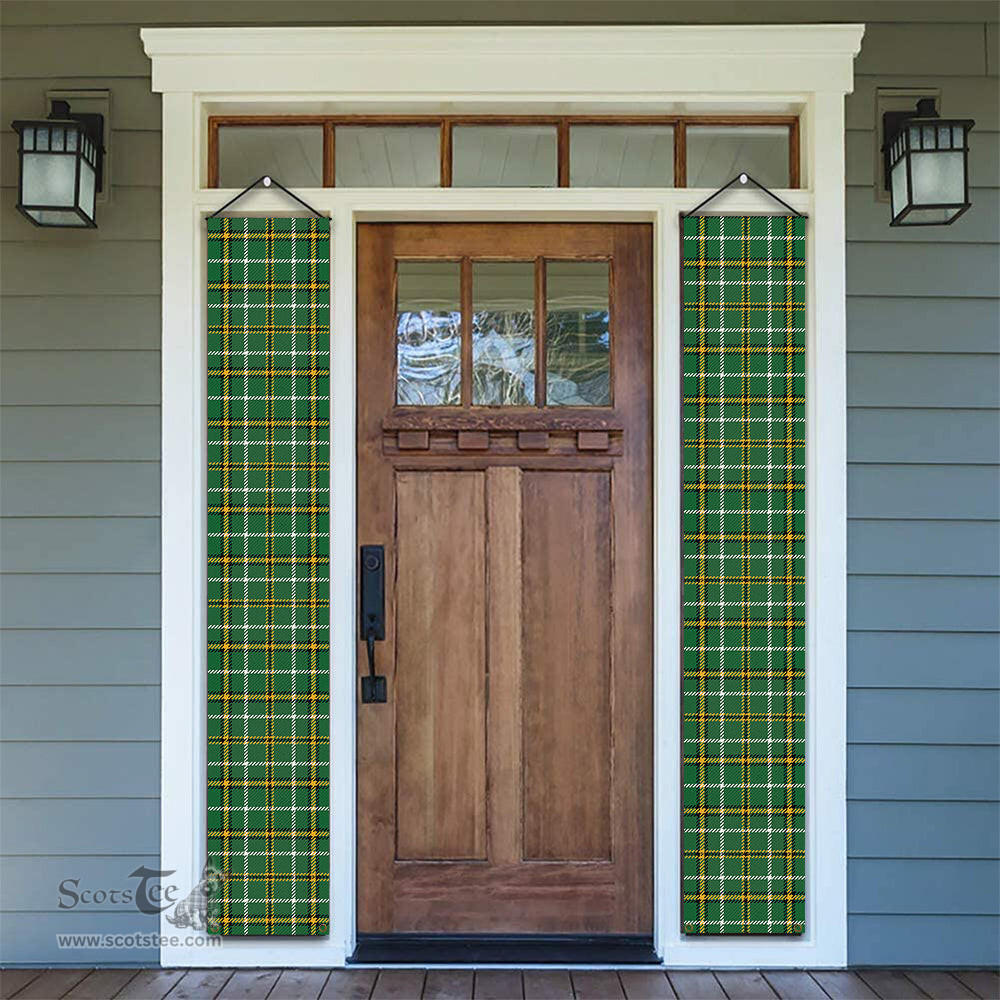ScotsTee Shop Scottish Foster Hunting Ancient Tartan Front Porch Sign Set, Hanging Banner Set