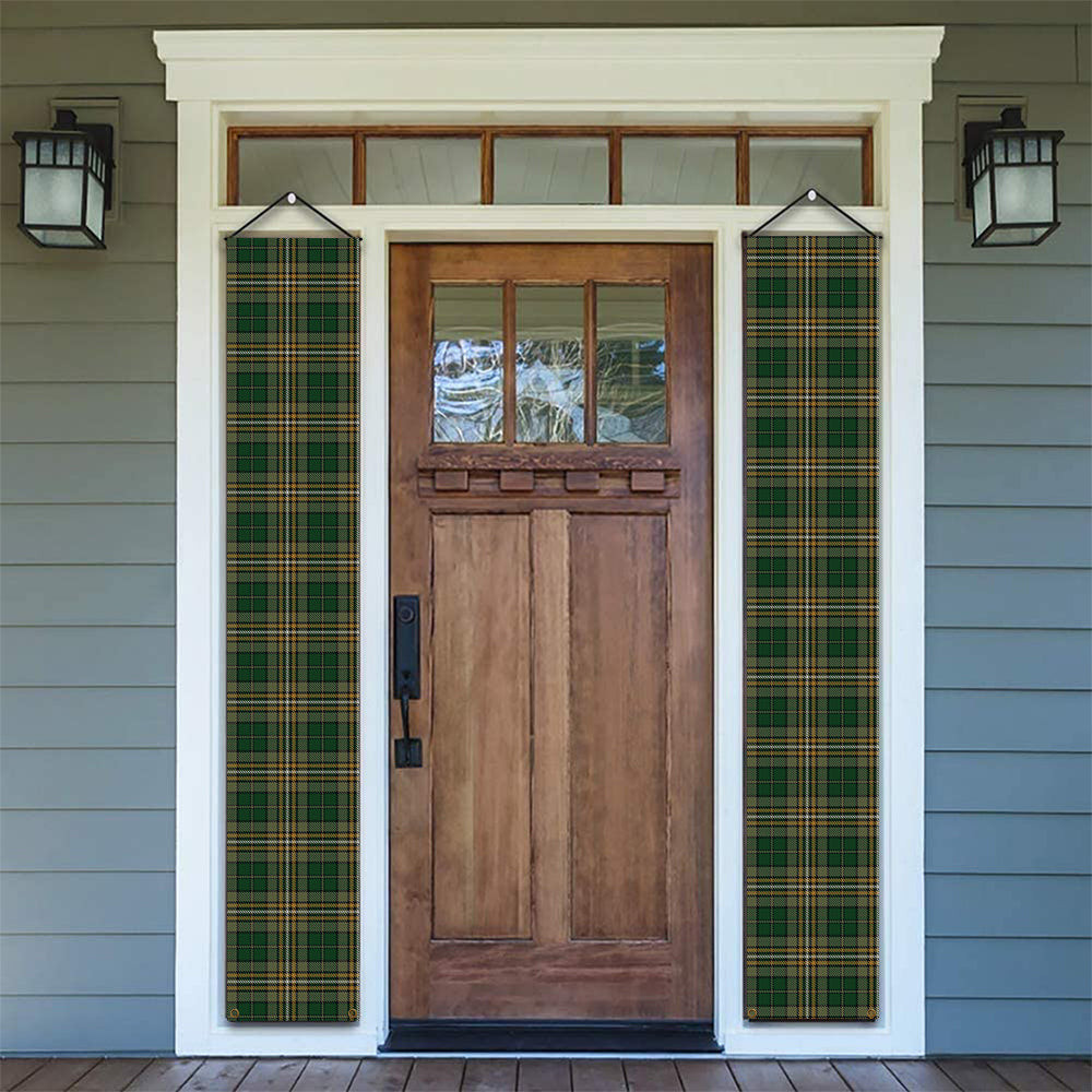 ScotsTee Shop Scottish Fitzsimmons Tartan Front Porch Sign Set, Hanging Banner Set