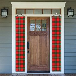 ScotsTee Shop Scottish Gartshore Tartan Front Porch Sign Set, Hanging Banner Set