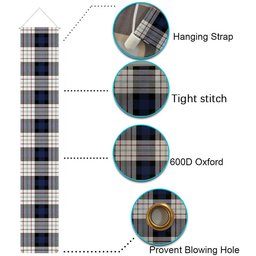 ScotsTee Shop Scottish Fergusson Dress Tartan Front Porch Sign Set, Hanging Banner Set