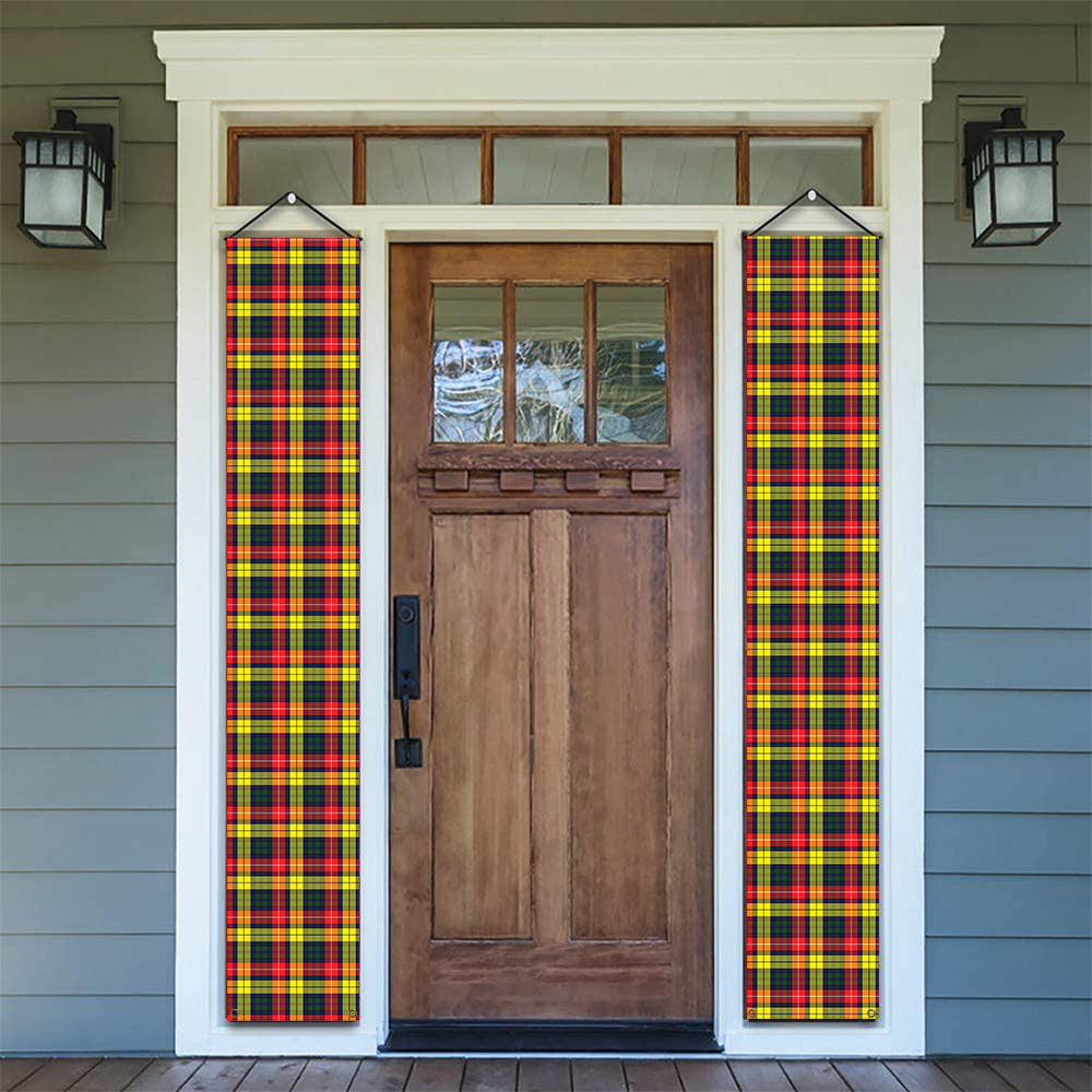 ScotsTee Shop Scottish Dewar Tartan Front Porch Sign Set, Hanging Banner Set