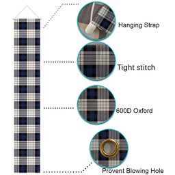 ScotsTee Shop Scottish Ferguson Dress Tartan Front Porch Sign Set, Hanging Banner Set