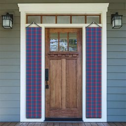 ScotsTee Shop Scottish Yale College, Wrexham Tartan Front Porch Sign Set, Hanging Banner Set